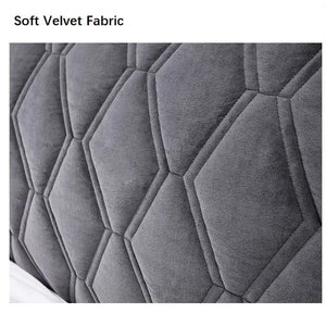 All-Inclusive Velvet Headboard Cover Super Soft Smooth Quilted Head Cover Thicken Solid Color Bed Back Dust Protector Cover