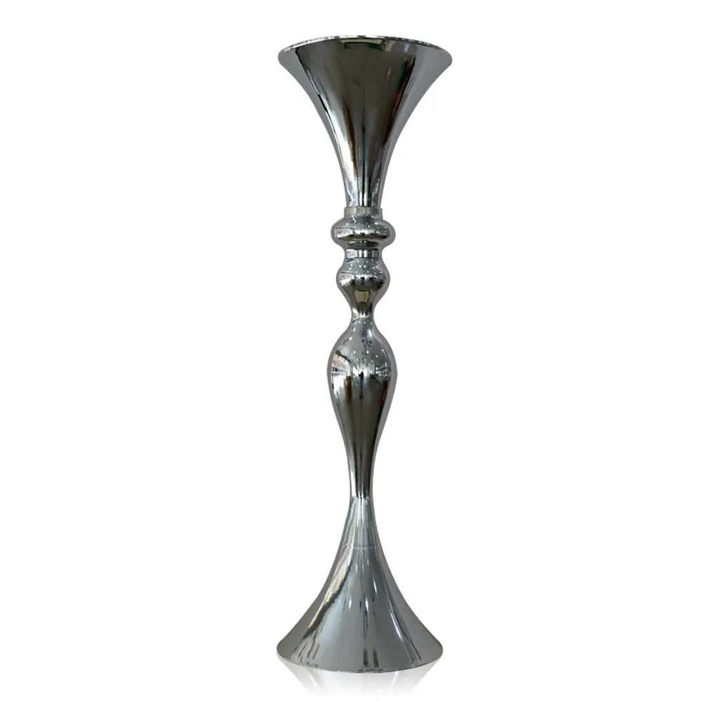Modern Iron Vase with Electroplated Finish Elegant Flower Stand for Wedding Table Decor