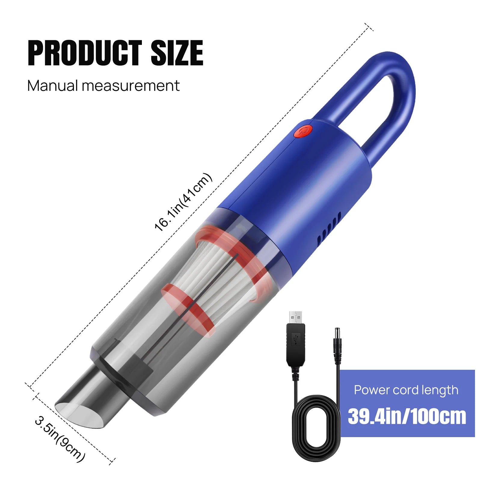 Wireless Handheld Vacuum Cleaner 6200Pa Strong Suction Wet and Dry Car and Home Mini Vacuum