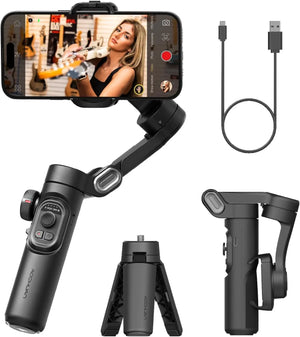 3-Axis Handheld Gimbal Stabilizer Smartxe for Smartphone for Iphone Android AI Face Tracking Tiktok Vlog