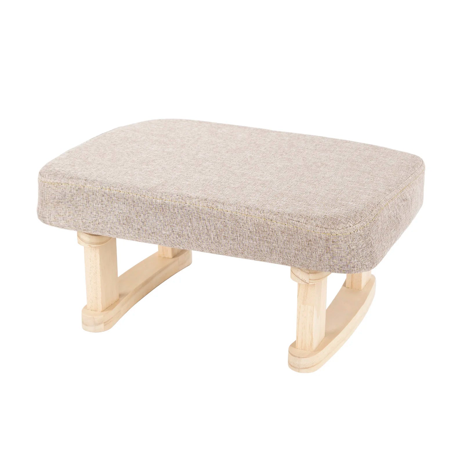 Small Soft Fabric Stool with Removable Washable Cover | Minimalist Shoe Bench for Hallway Bedroom Living Room