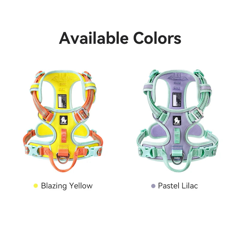 Truelove No Pull Dog Harness Reflective Breathable XS-XL Sizes for Small Medium Large Dogs Night Walking