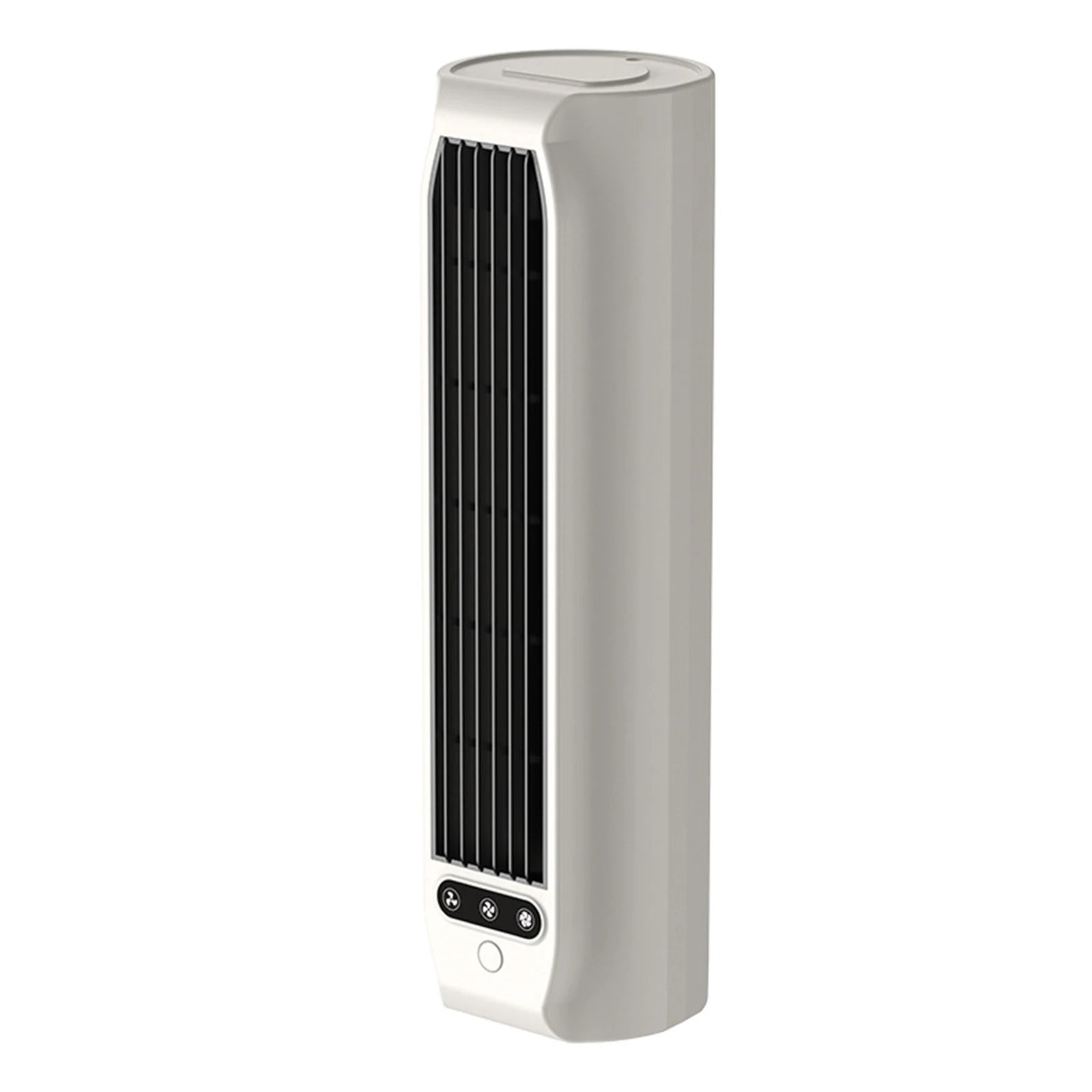 USB Rechargeable Bladeless Air Cooler Wall Mount or Desktop 3 Speeds LED Touch Screen 3000mAh for Bedroom Office