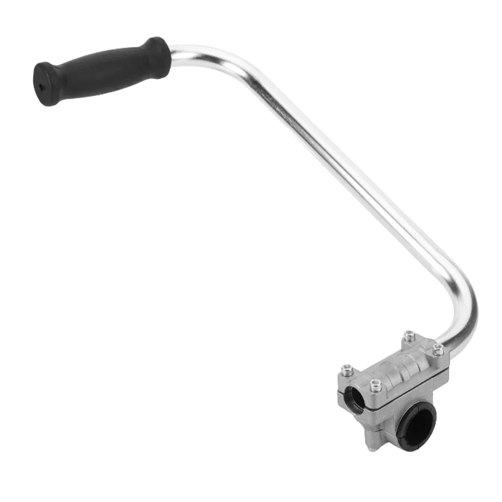 Ergonomic Lawn Trimmer Handle Extension Non-Slip Stainless Steel Auxiliary Grip for Grass Trimmer Strimmer