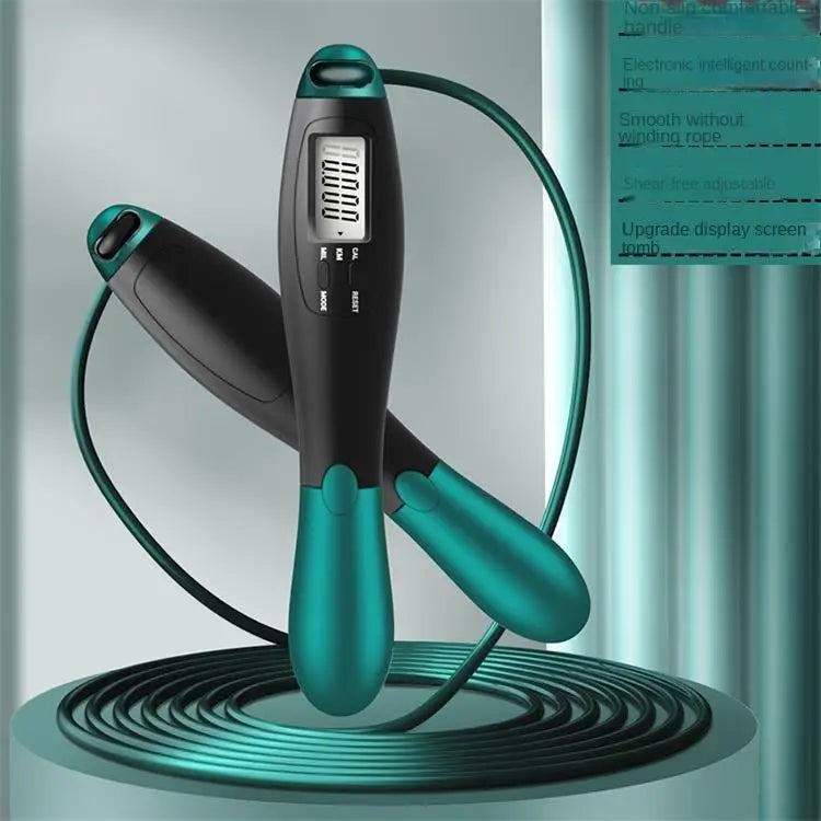 Smart Cordless Jump Rope | LCD Counter, Calorie Tracker & Speed Skipping for Gym & Home