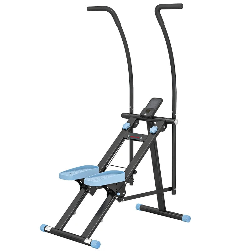 Stair Stepper Vertical Climber Machine with LCD Monitor Adjustable Pedals Home Gym Workout