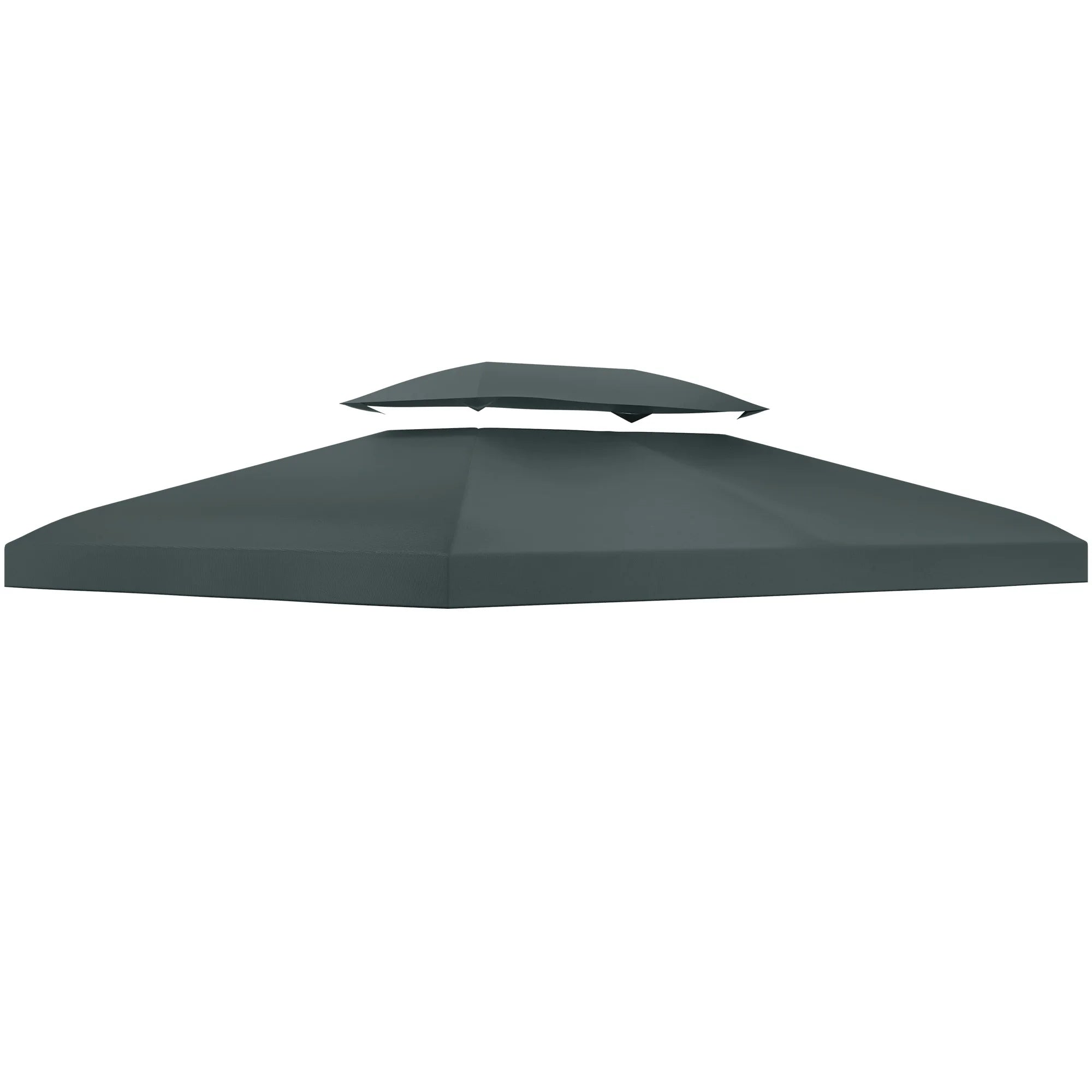 3 x 4m Gazebo Canopy Replacement Cover Two Tier Waterproof UV Polyester Roof Top for Garden Patio Gazebo