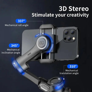 3-Axis Handheld Gimbal Stabilizer Smartxe for Smartphone for Iphone Android AI Face Tracking Tiktok Vlog