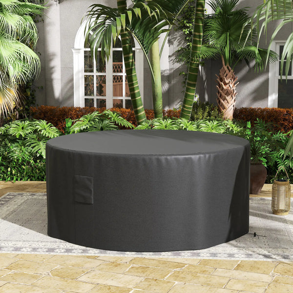 Waterproof Round Patio Set Cover, 600D Garden Furniture Cover