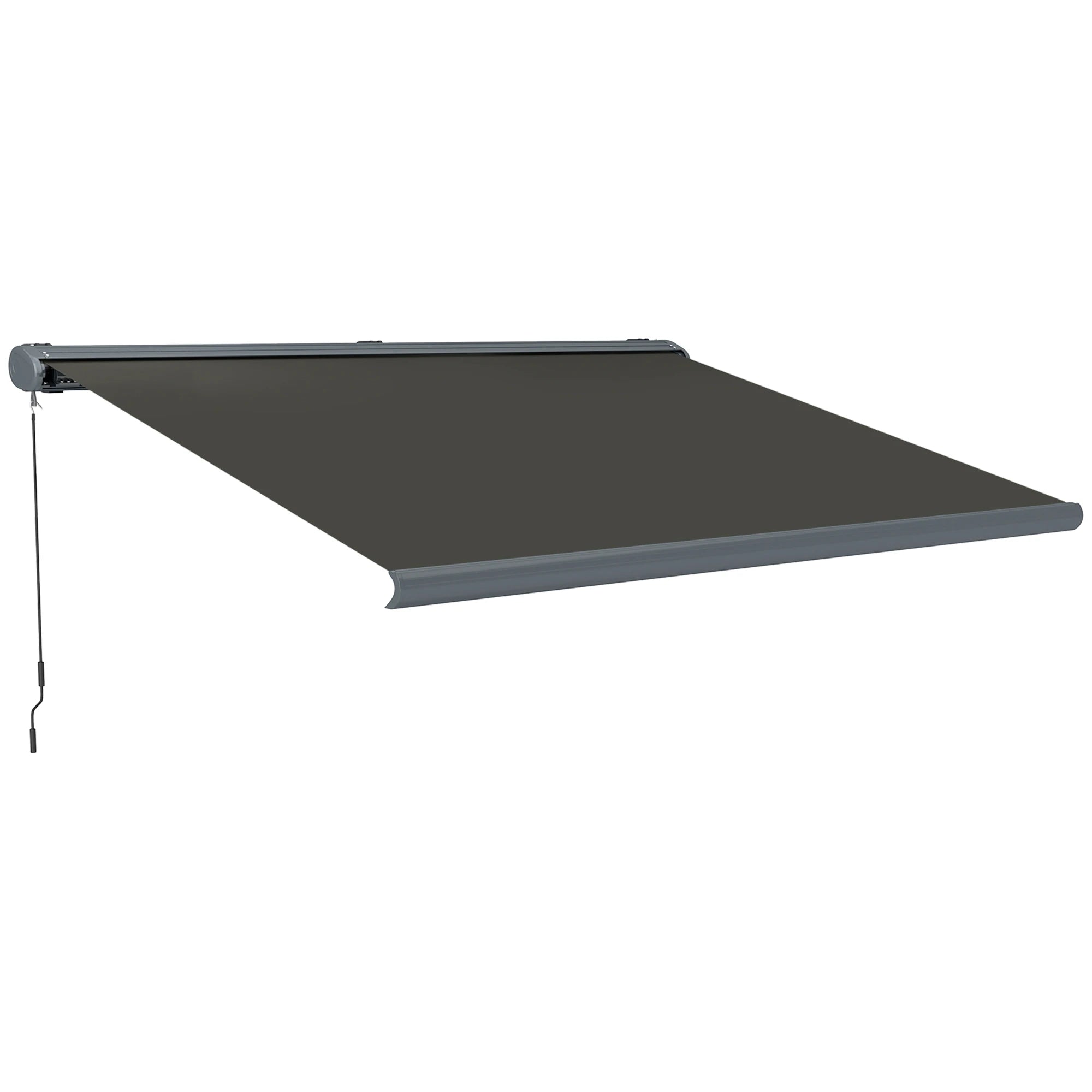 4 x 3m Full Cassette Electric Retractable Awning with Remote Control UPF50+ Aluminium Frame for Garden and Patio