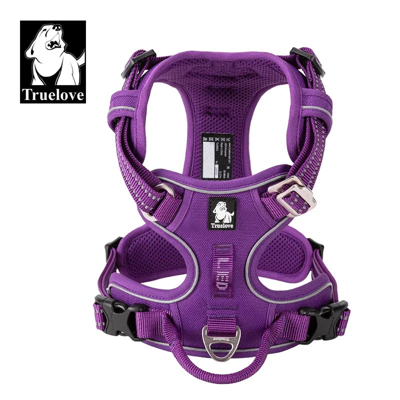 Truelove No Pull Dog Harness Reflective Adjustable Pet Vest for Medium Large Dogs