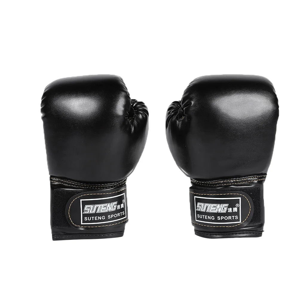 Kids Boxing Gloves PU Leather Breathable Muay Thai Mitts for Taekwondo Punching Bag Training Ages 3-12