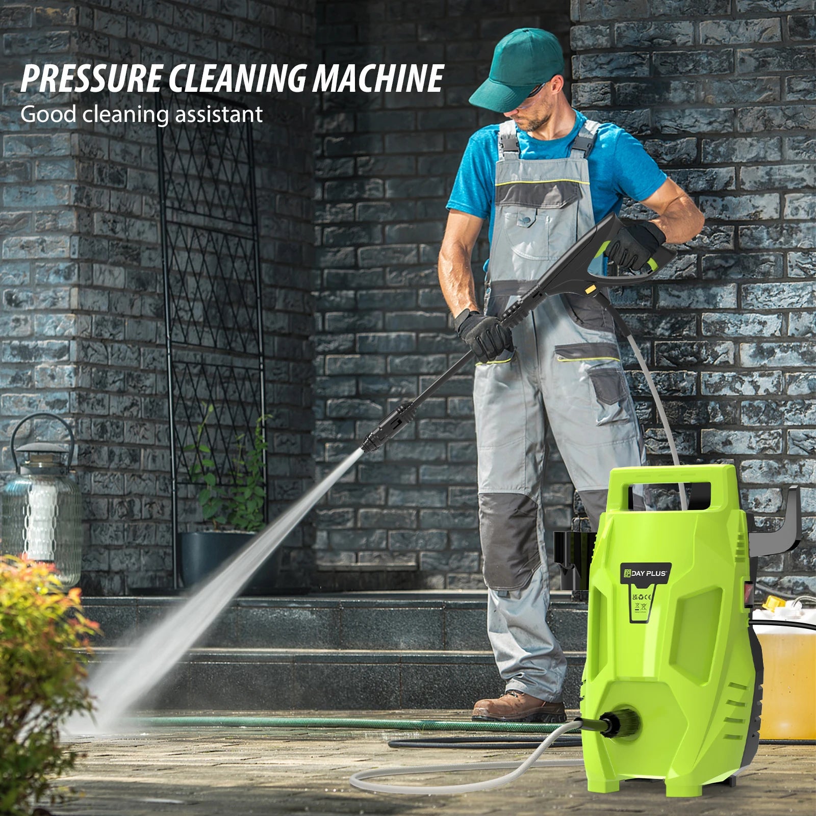 2050PSI Electric Pressure Washer 2300W High Power Cleaner with Adjustable Nozzle