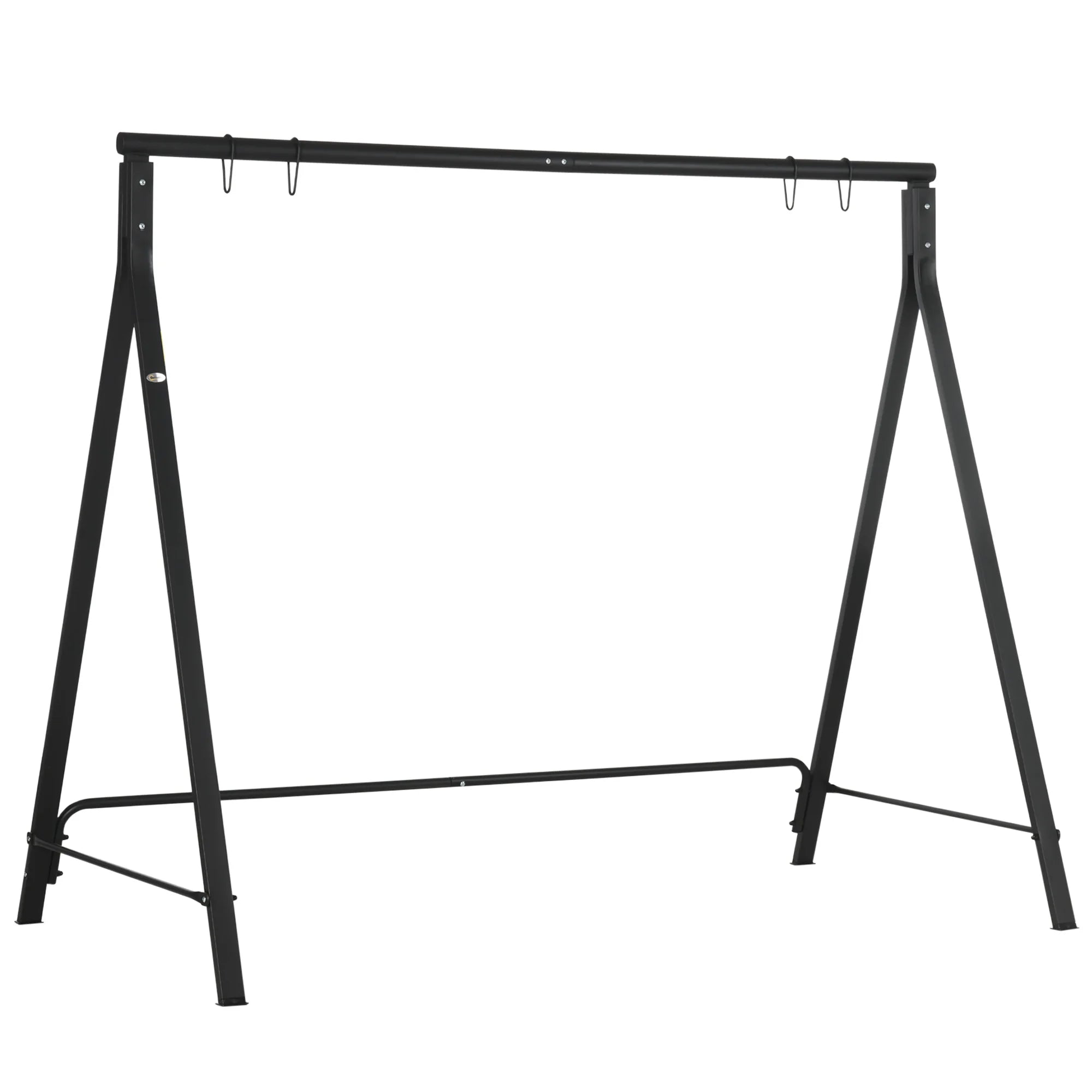 Heavy Duty Metal Porch Swing Stand with A-Frame Design, 240kg Capacity for Garden and Patio