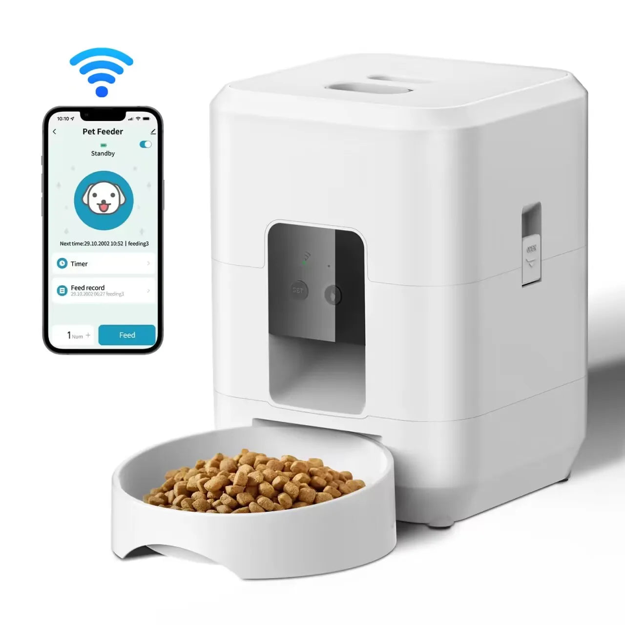 Smart Automatic Pet Feeder | Timed & Portion-Controlled Cat & Dog Food Dispenser