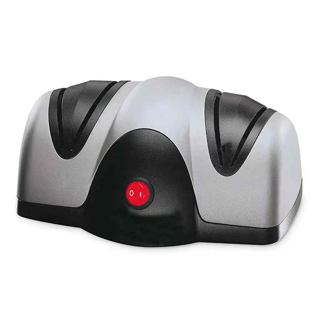 Professional 2-Stage Electric Knife Sharpener with Non-Slip Base | Automatic Fast Grind Tool for Home Kitchen