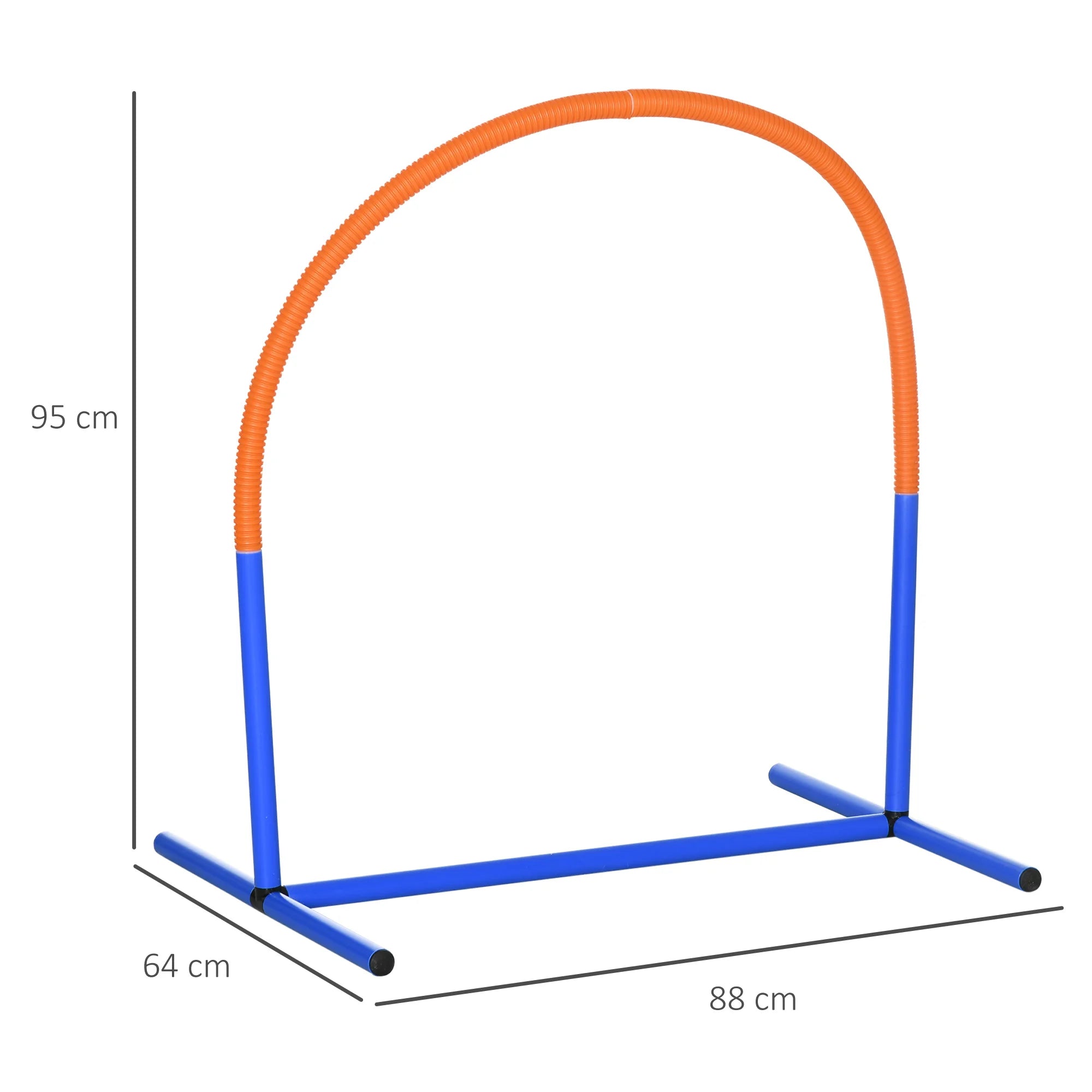 Dog Agility Training Equipment Set of 4 Customisable Agility Hoops with Ground Nails and Carry Bag for Pet Training