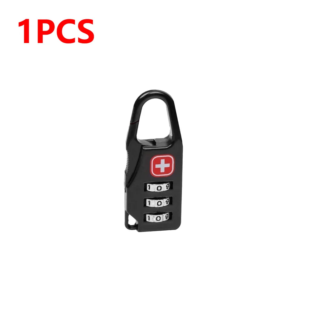 Portable Combination Padlock Alloy Travel Lock for Luggage Backpack Anti Theft Security Lock