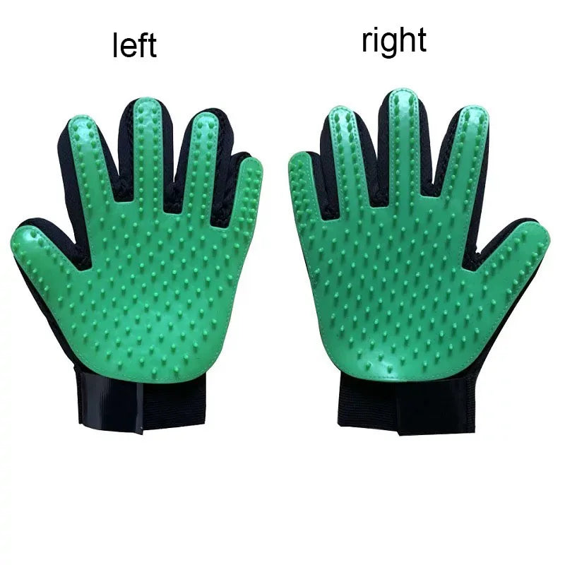Pet Grooming Glove | Silicone Deshedding & Massage Brush for Dogs & Cats