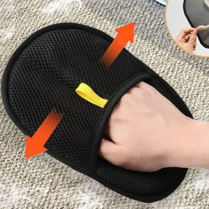 Pet Hair Remover Brush Kitten Hair Remover Gloves Deshedding Brush Glove for Dog Cat Double-Sided Fur Hair Cleaning for Carpet