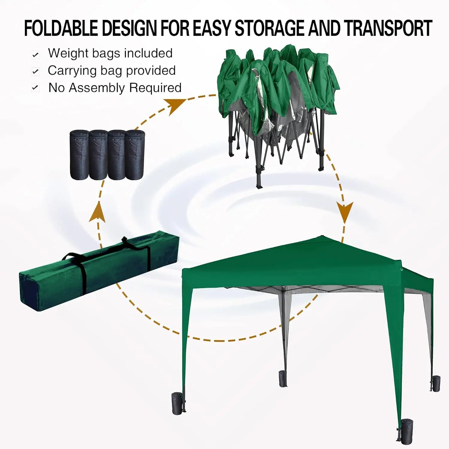3x3M Pop Up Gazebo Waterproof Outdoor Garden Canopy Shelter