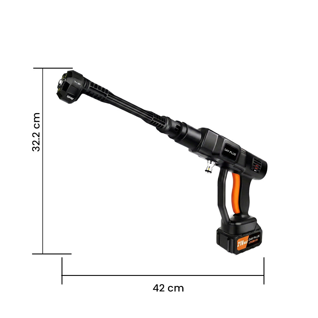 Cordless Pressure Washer | 4.0Ah Battery Powered Portable Power Washer with 6-in-1 Nozzle