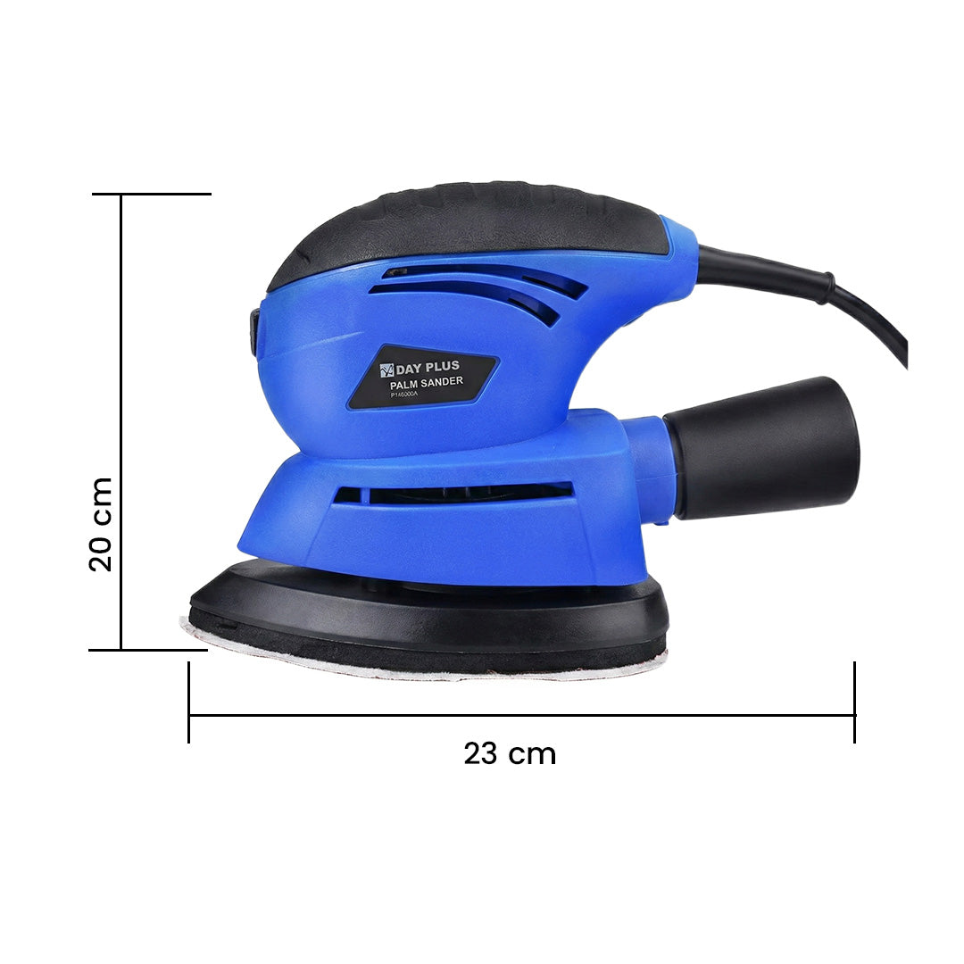 DayPlus 130W Electric Detail Sander | 12000RPM Palm Mouse Sander for Wood & Wall Polishing