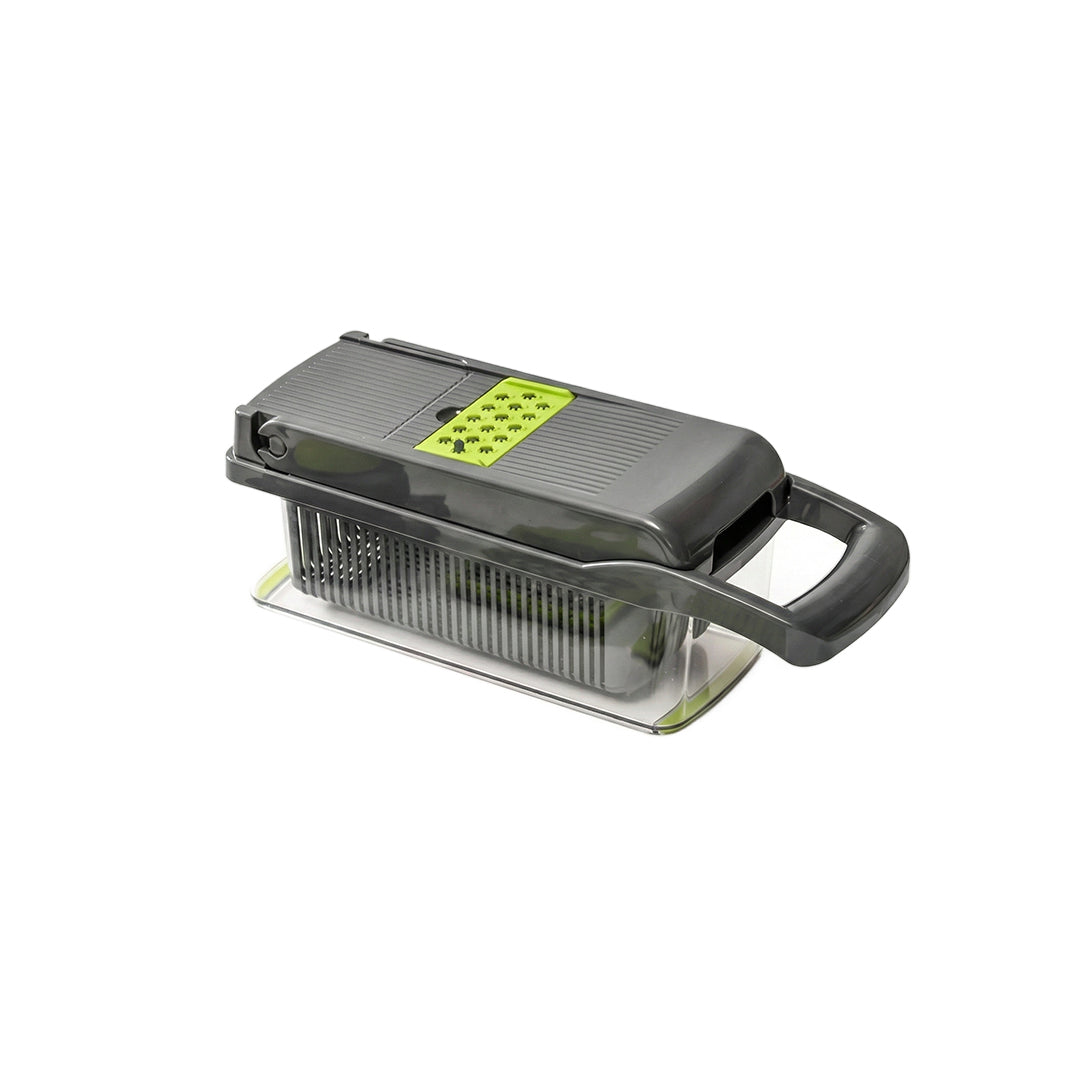 Vegetable Chopper & Mandoline Slicer with Container | Onion Cutter, Cheese Grater & Food Dicer