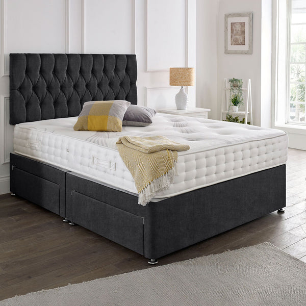 Classic Upholstered Bed Frame with Deluxe Foam