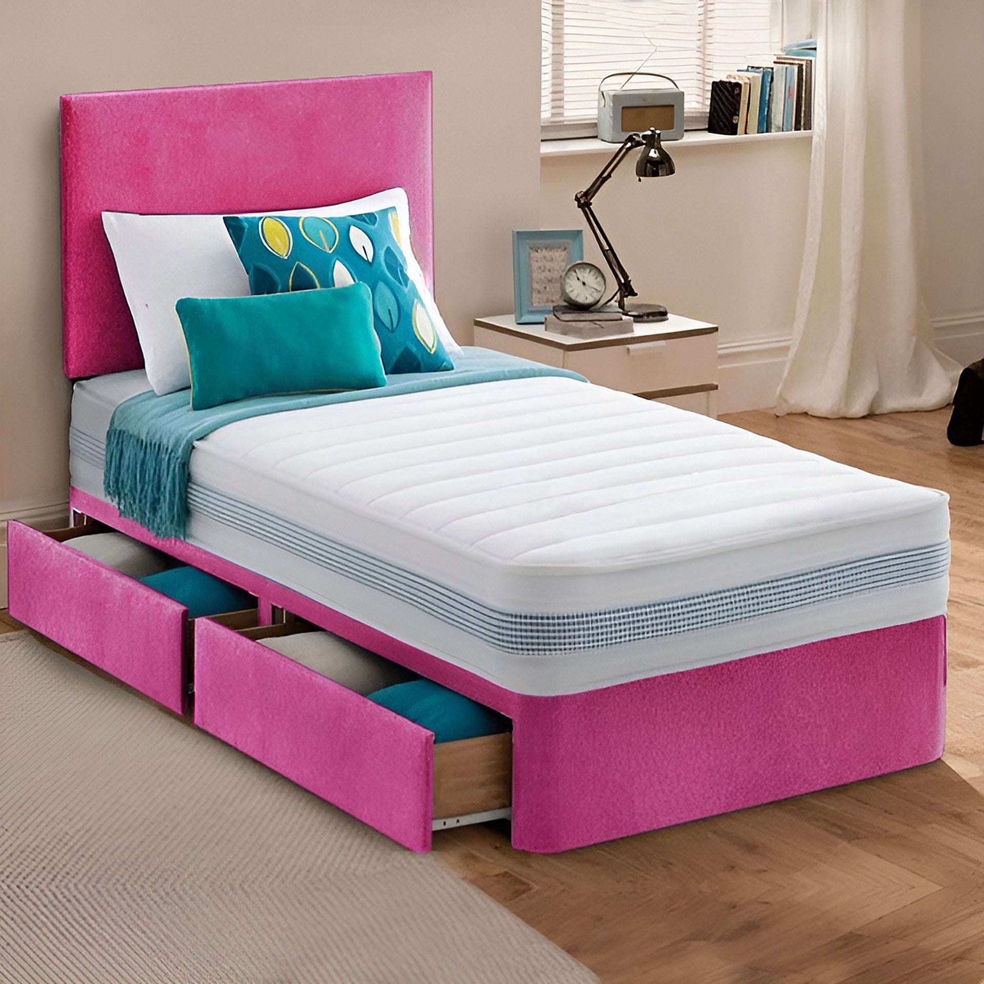 Comfort Single Divan Bed Set with Supportive Mattress – Sleek Design for Everyday Relaxation
