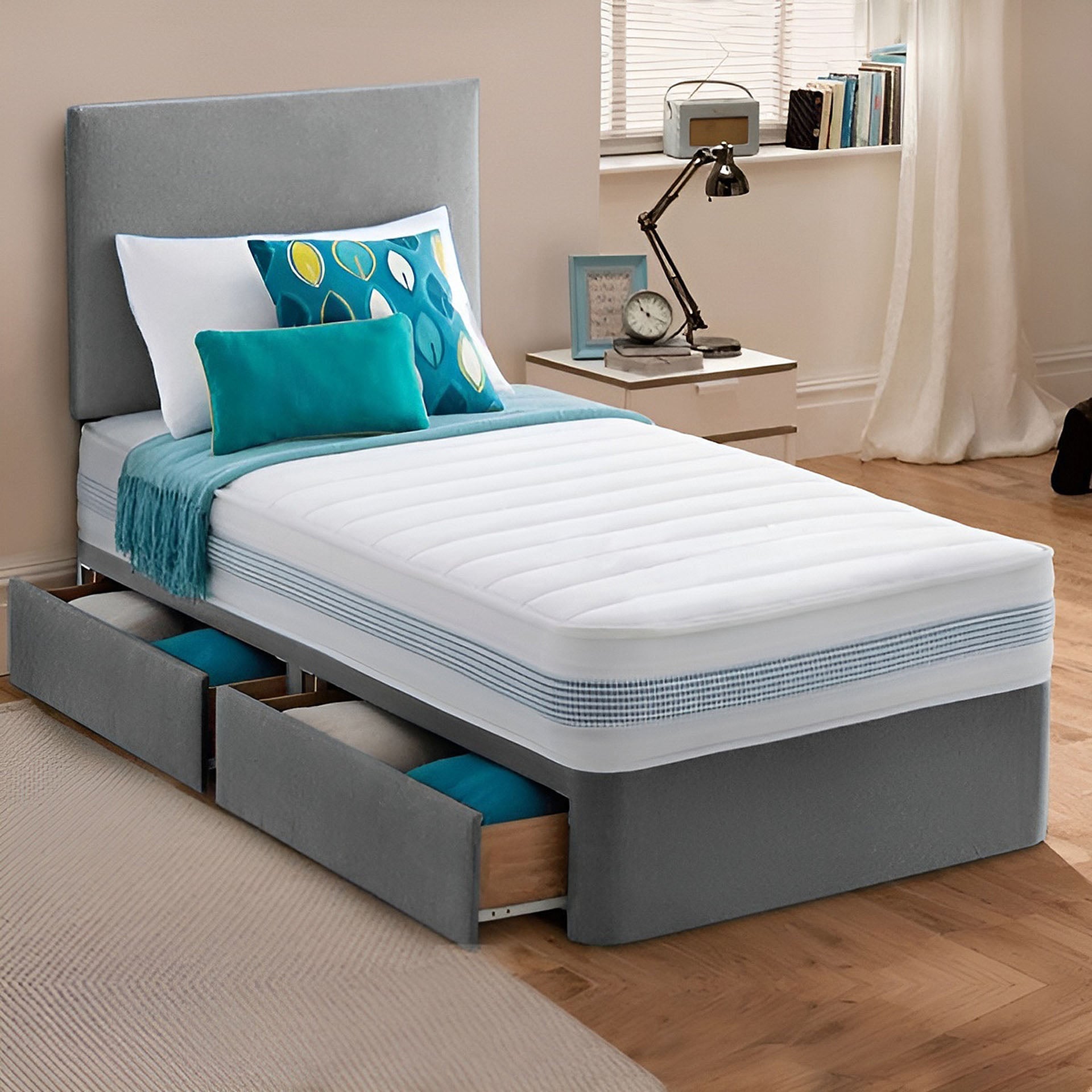 Comfort Single Divan Bed Set with Supportive Mattress – Sleek Design for Everyday Relaxation