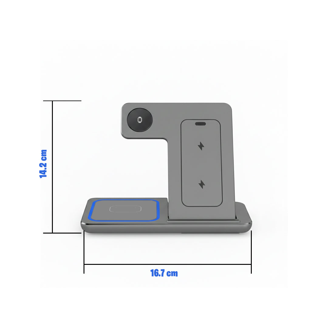 3 in 1 30W Foldable Wireless Charging Station for Iphone 16 15 14 13 12 Pro Max Iwatch Ultra Airpods Pro Fast Charger Stand Dock