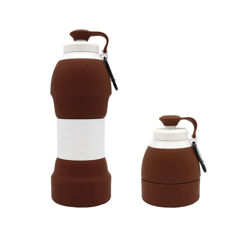Silicone Folding Water Bottle – Portable, Lightweight & Reusable Collapsible Drink Bottle for Travel, Sports & Outdoor Activities