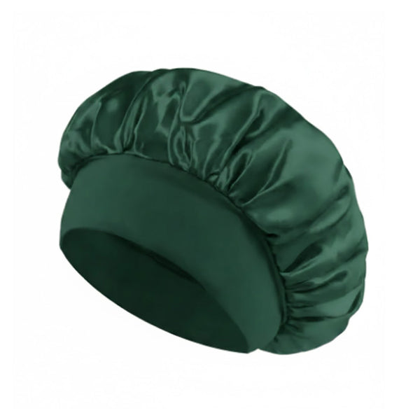 Satin Sleep Bonnet for Women | Silk Hair Care Bonnet with Wide Brim & Elastic Band