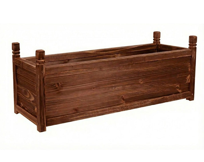 Wooden Raised Garden Bed Planter Box | Pine Wood Flower & Vegetable Herb Planter Indoor/Outdoor