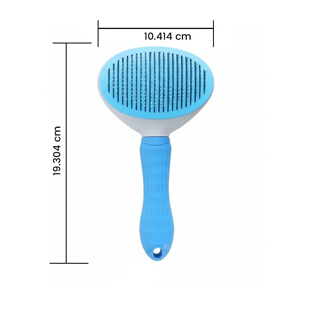 Self-Cleaning Pet Slicker Brush | Dematting Comb & Hair Remover for Dogs & Cats