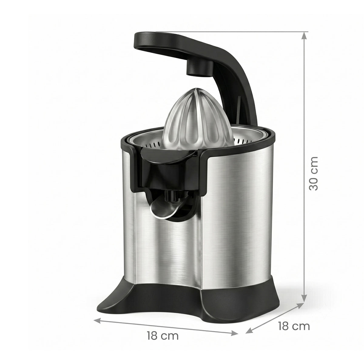 Electric Portable Citrus Juicer 60W Stainless Steel Hand Press Squeezer Fresh Fruit Mixer for Oranges Lemons and Limes