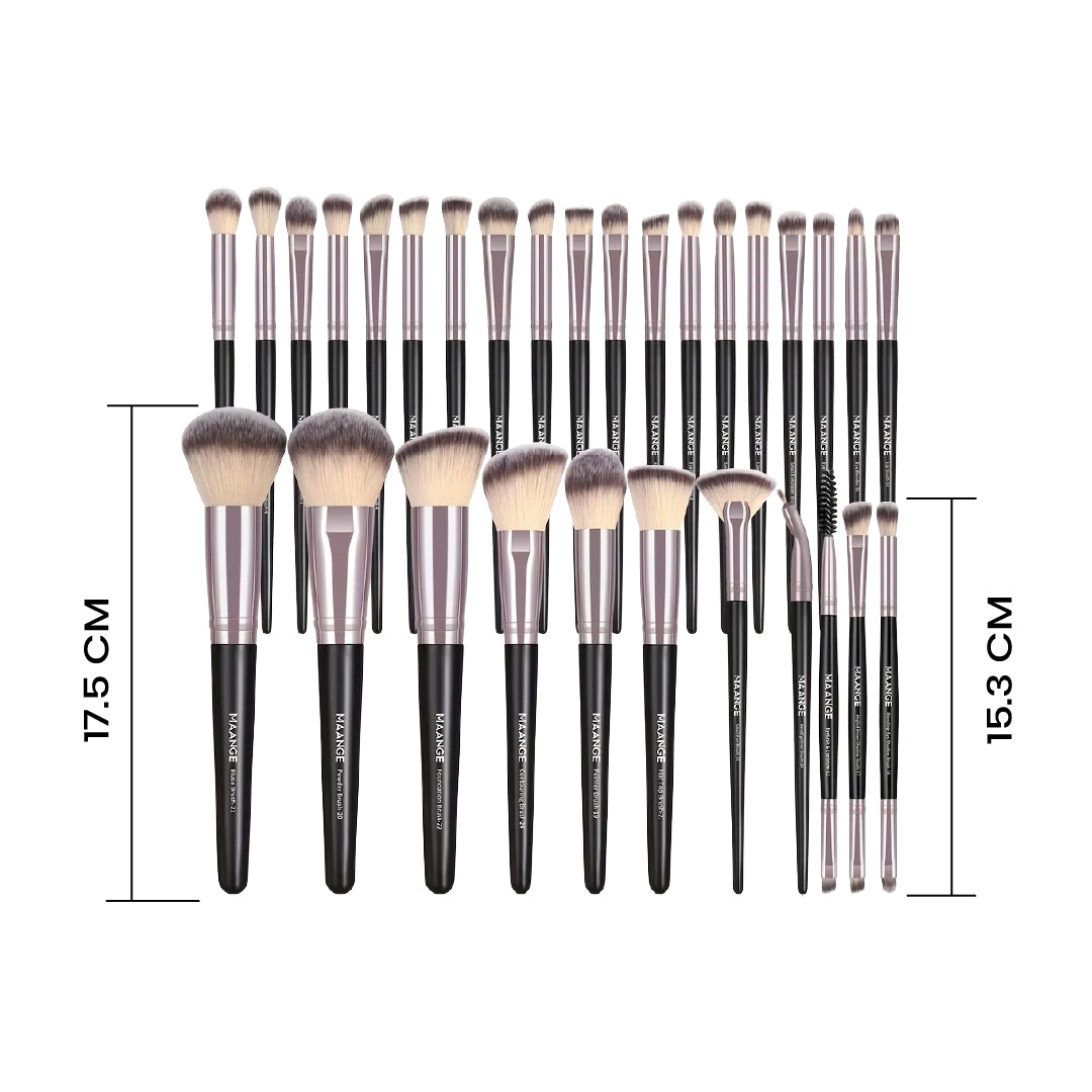 30Pcs Professional Makeup Brush Set Foundation Concealers Eye Shadows Powder Blush Blending Brushes Beauty Tools with Bag