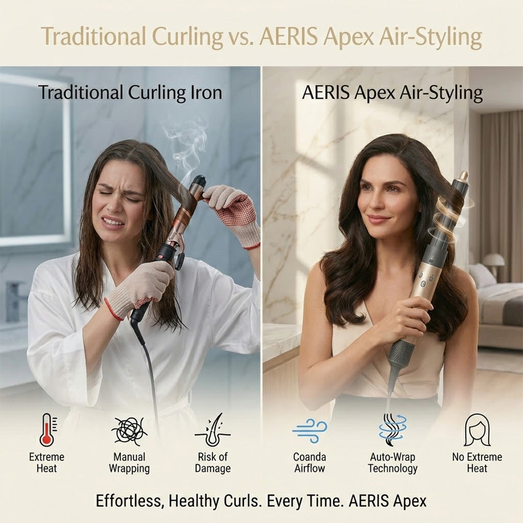 UKLISS 5-in-1 Blow Dryer Brush | Negative Ion Hot Air Curler & Hair Styler