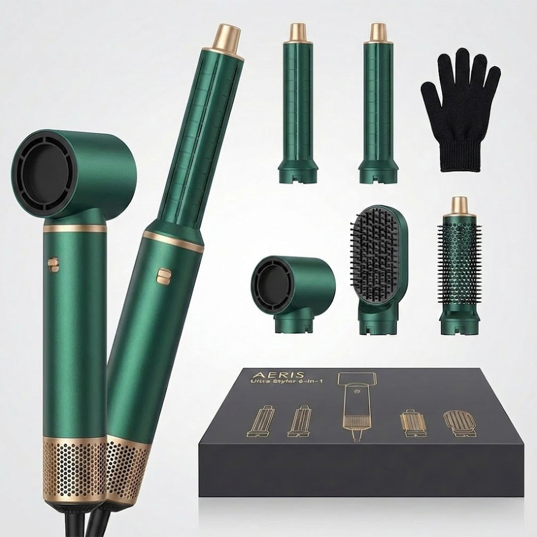 UKLISS 5-in-1 Blow Dryer Brush | Negative Ion Hot Air Curler & Hair Styler