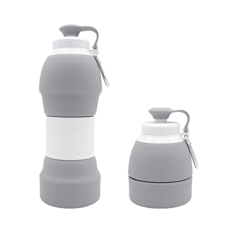 Silicone Folding Water Bottle – Portable, Lightweight & Reusable Collapsible Drink Bottle for Travel, Sports & Outdoor Activities