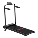 Folding Treadmill Dual Mode Handrail 1-6KPH LED Display 2.5HP Quiet 120kg Capacity for Home Walking Jogging