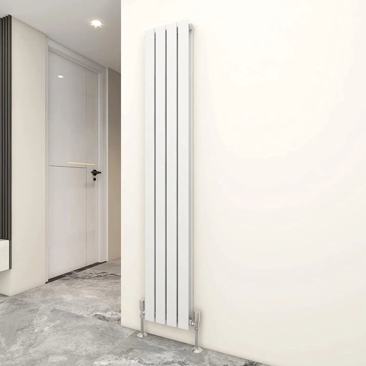 Designer Flat Panel Radiator 1800 x 272mm, Double Panel Vertical Central Heating Radiator