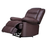 PU Leather Recliner Armchair with Adjustable Legrest | Single Lounge Sofa Chair for Living Room Bedroom