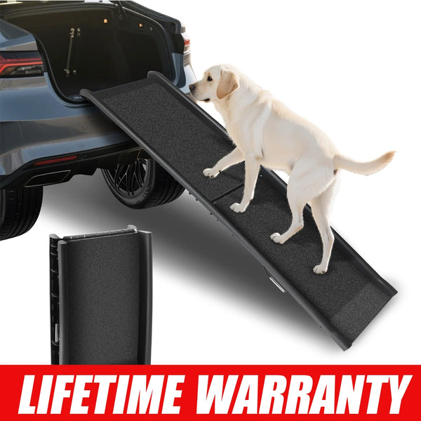 Folding Dog Ramp for Cars and SUVs Portable Non Slip Pet Ramp Lightweight 3.8kg for Large and Small Dogs