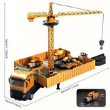 Kids Construction Truck Toy Set – Alloy Excavator Crane Forklift Vehicle Playset for Ages 3–6