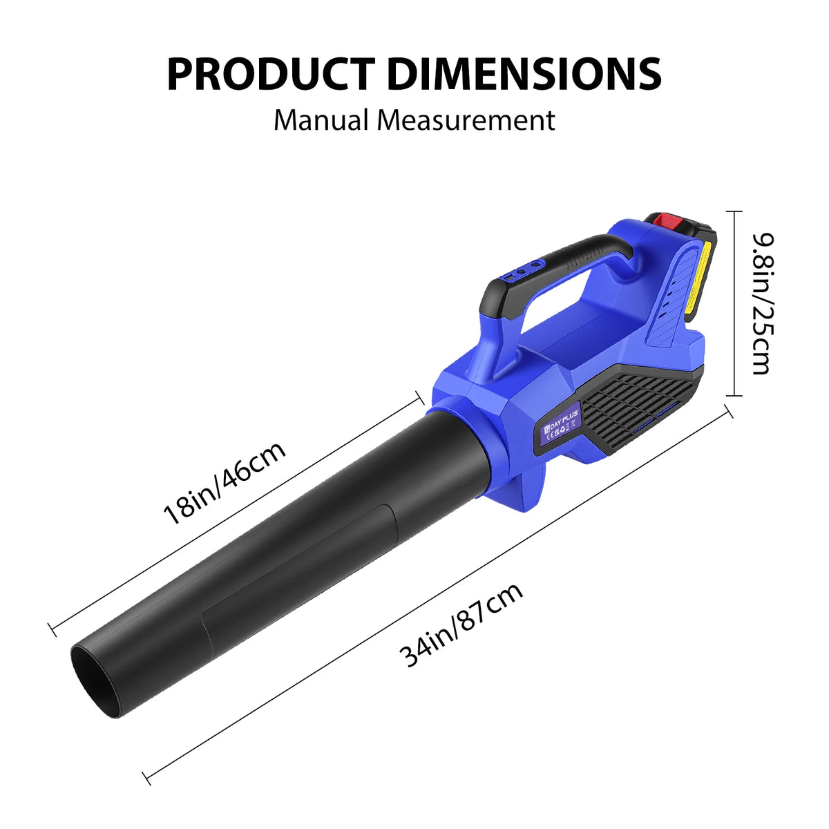 21V Cordless Leaf Blower with 4000mAh Battery and Fast Charger, 6-Speed Lightweight Blower