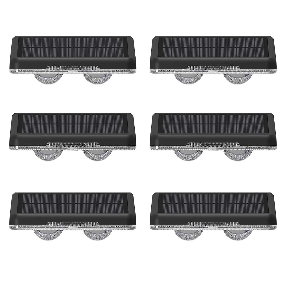 RGB Solar Wall Light Outdoor LED Fence Lamp Colour Changing Dimmable Waterproof for Garden Courtyard Balcony