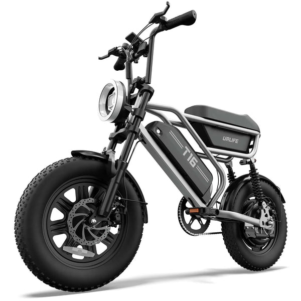 16 x 3.0 Inch Fat Tyre Electric Bike with 48V 13Ah Removable Battery, Full Suspension and Storage Box, 250W