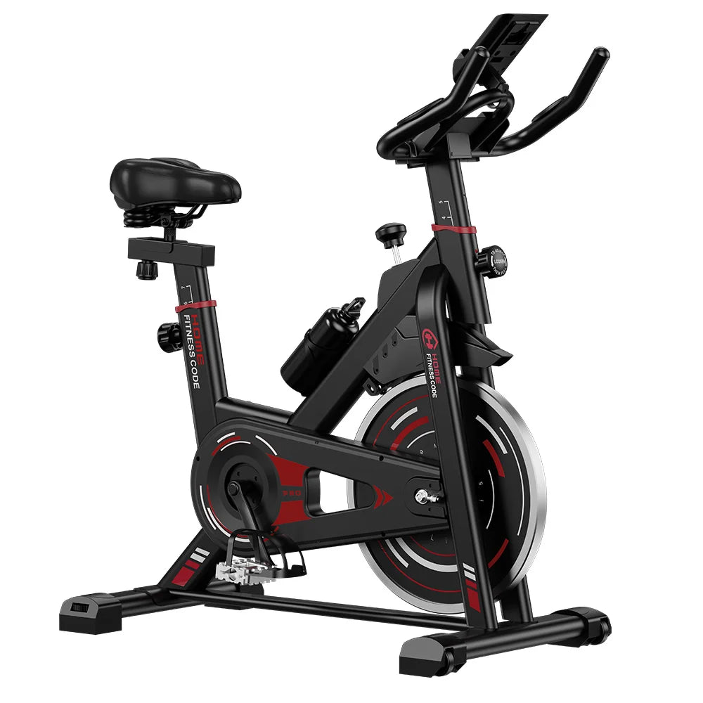Stationary Exercise Bike with 8KG Flywheel – Indoor Fitness Bike with LCD Monitor, Adjustable Seat & Handlebar